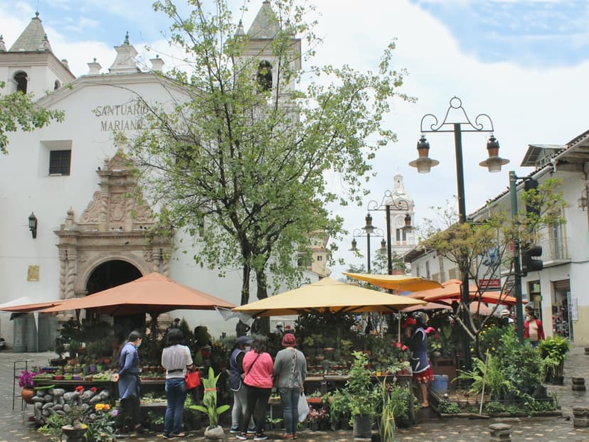 Affordable local market in Ecuador